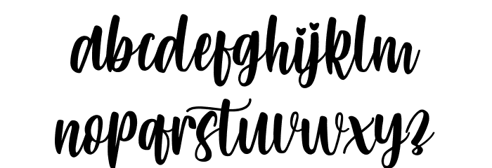 love mom Font LOWERCASE