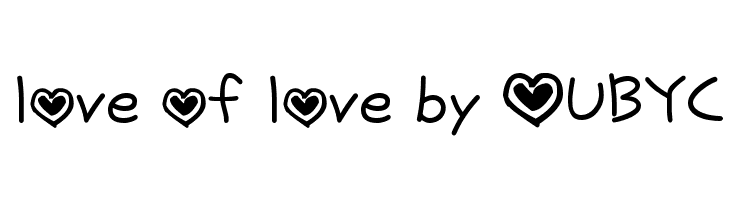 love of love by OUBYC Font