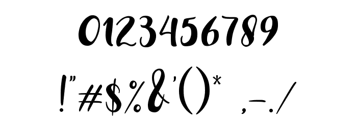 love spring Font OTHER CHARS
