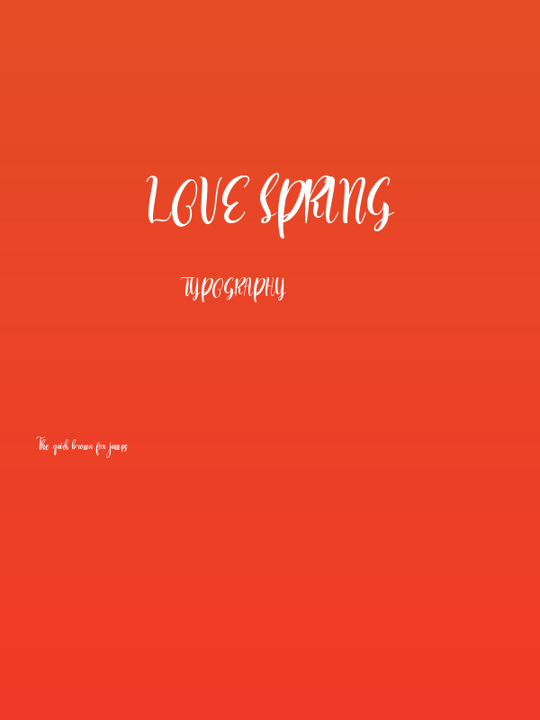 love spring Poster