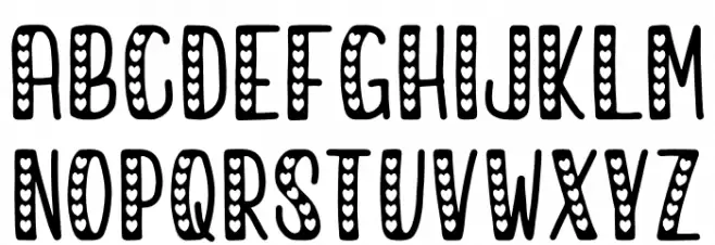 love story خط أحرف صغيرة