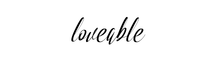 loveable  नि: शुल्क फ़ॉन्ट्स डाउनलोड