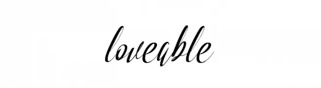 loveable  Frei Schriftart Herunterladen