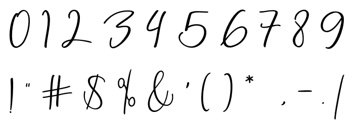 lovebeard Font OTHER CHARS