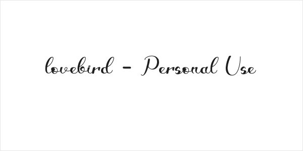 lovebird - Personal Use Logo