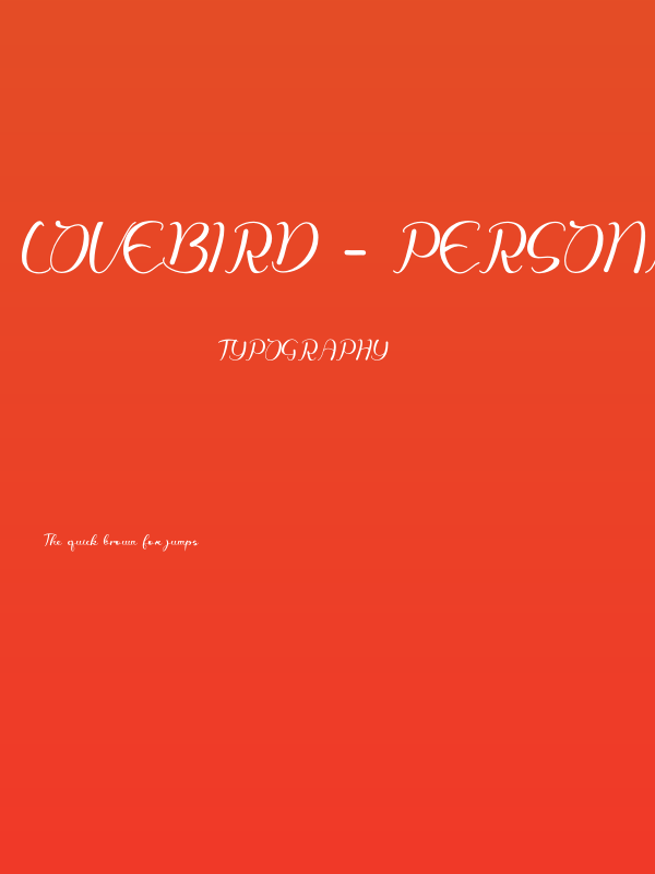 lovebird - Personal Use Poster
