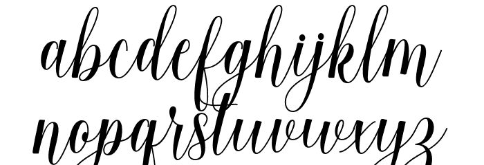 loveheartScript Font LOWERCASE
