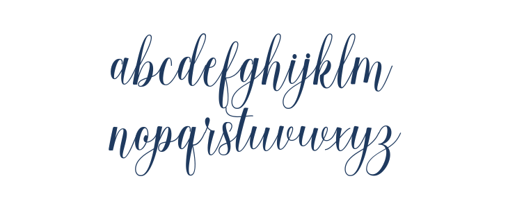 loveheartScript Lowercase