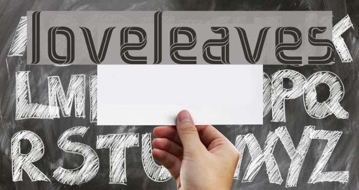 loveleaves Font examples