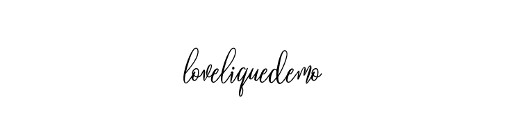 loveliquedemo  नि: शुल्क फ़ॉन्ट्स डाउनलोड