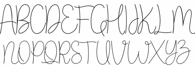 lovely golden Schriftart Groß