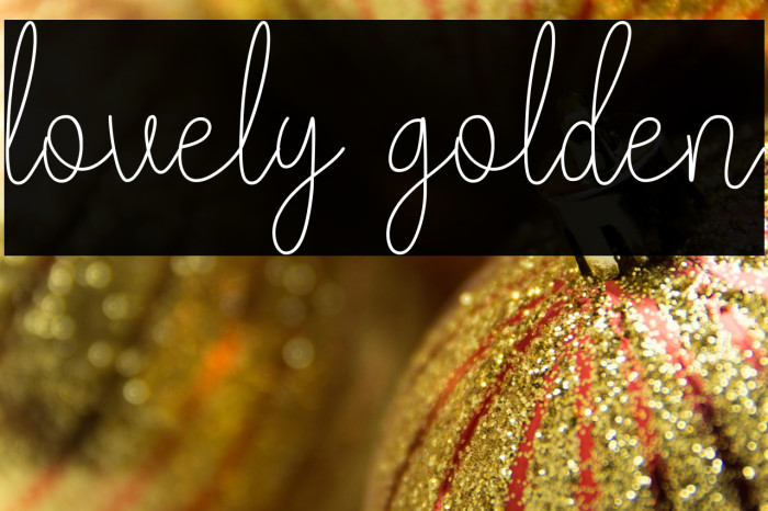 lovely golden Example 2