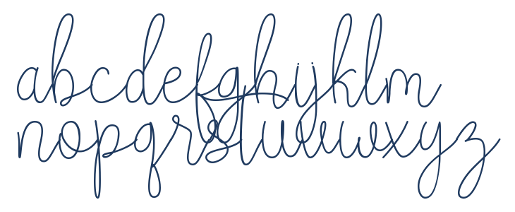 lovely golden Lowercase