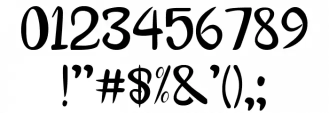 lovely honey Font OTHER CHARS