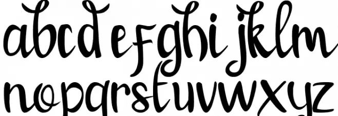 lovely honey خط أحرف صغيرة