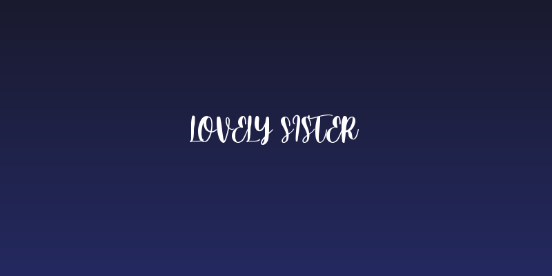 lovely sister Social Header