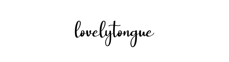 lovely tongue  Скачать бесплатные шрифты