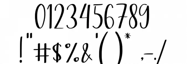 lovely tongue Font OTHER CHARS