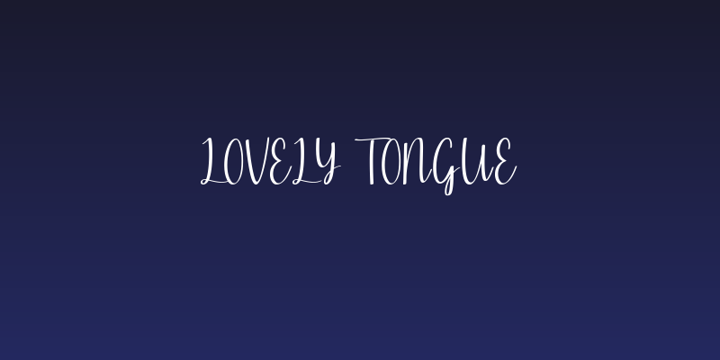 lovely tongue Social Header