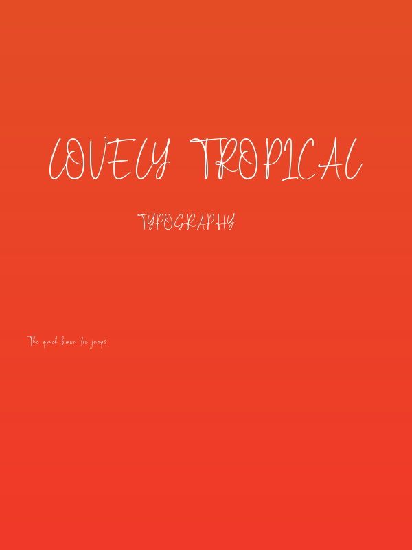 lovely tropical Poster