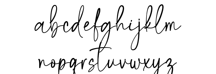 lovely tropical Font LOWERCASE