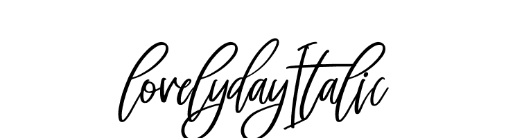 lovelyday Italic  免费字体下载