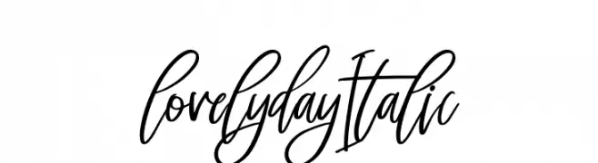 lovelyday Italic  Fuentes Gratis Descargar