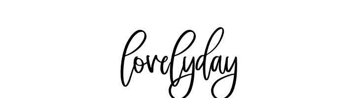 lovelyday  font caratteri gratis