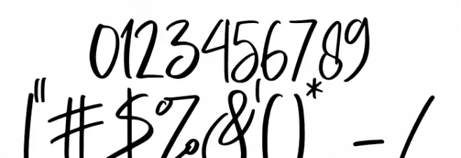 lovelyday Font OTHER CHARS