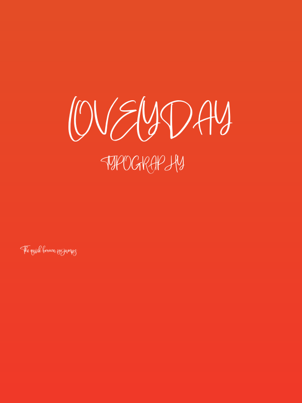 lovelyday Poster
