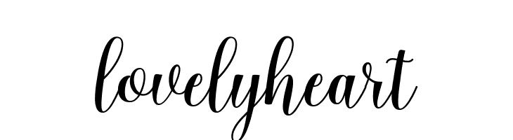 lovelyheart  Frei Schriftart Herunterladen