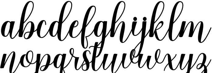 lovelyheart Font LOWERCASE
