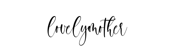 lovelymother  font caratteri gratis