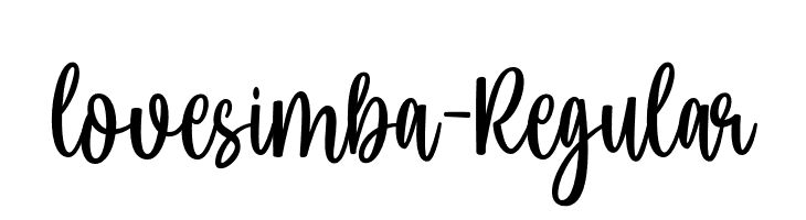 lovesimba-Regular  Скачать бесплатные шрифты