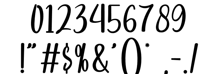 lovesimba-Regular Font OTHER CHARS