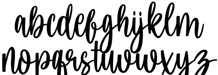 lovesimba-Regular Font LOWERCASE
