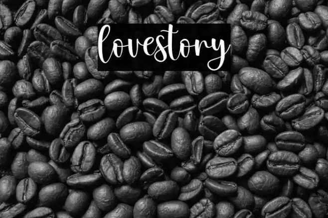 lovestory Font examples