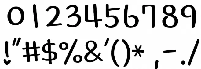 lovingyou Font OTHER CHARS