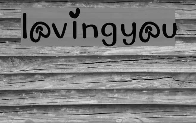 lovingyou Font examples