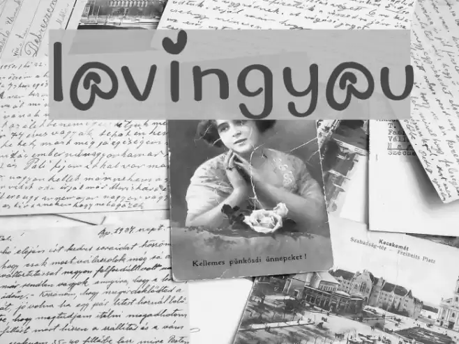 lovingyou Font examples