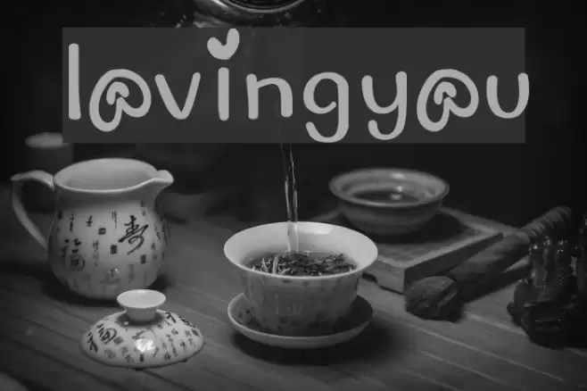 lovingyou Font examples