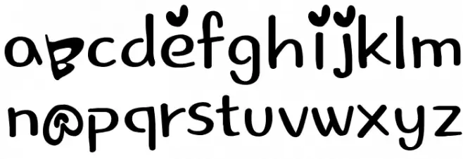 lovingyou Caratteri MINUSCOLO