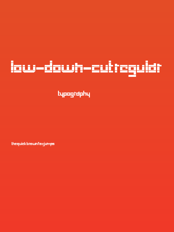 low-down-cut Regular Poster