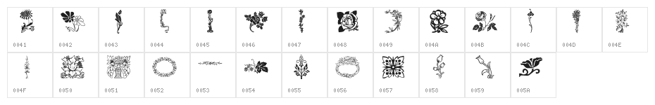 lpflowers Character Map