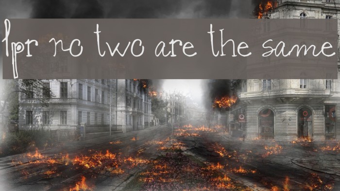 lpr no two are the same Example 1