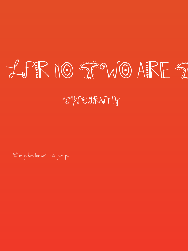 lpr no two are the same Poster