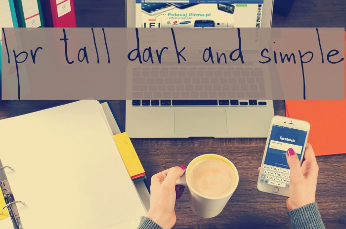 lpr tall dark and simple Polices examples
