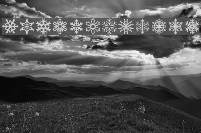 lpsnowflake Font examples