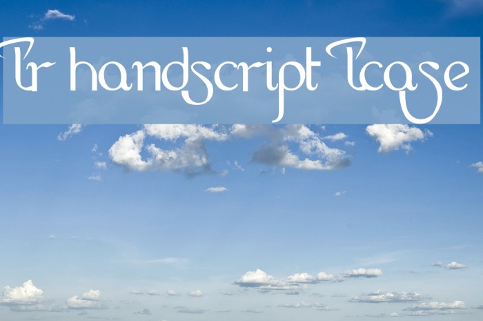 LR HandScript LCase Font examples