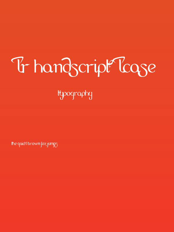 LR HandScript LCase Poster